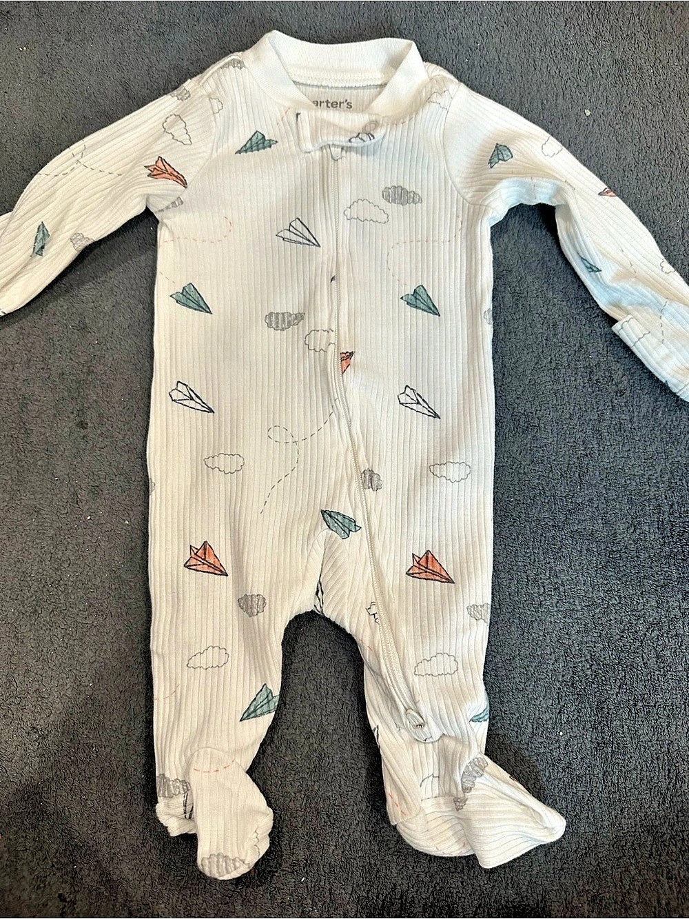 Carter's Baby Footie White Newborn